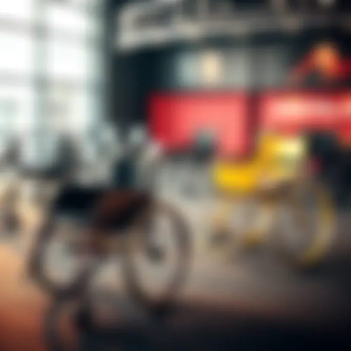 A collection of unique and colorful wheelchairs showcasing different designs and styles.