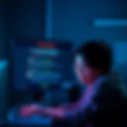 A person looks frustrated while reading online comments about a suspicious website. The screen shows a message indicating that a post has been removed, hinting at possible cover-up actions.