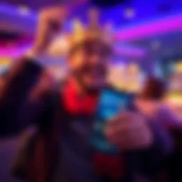 A player celebrating a successful withdrawal from the Crown Coins app, with coins and a phone displayed