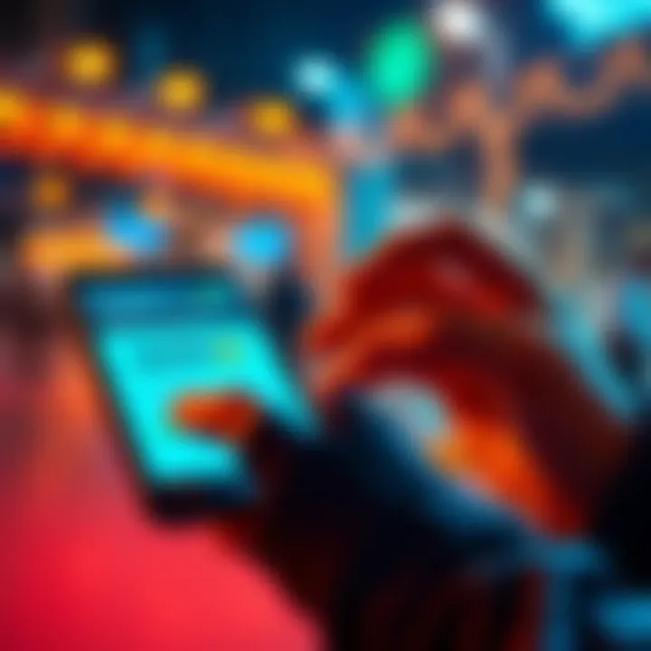 Crypto Bonus Competition A person quickly sharing a Crypto Bonus link on a smartphone, representing a contest to earn cash rewards.