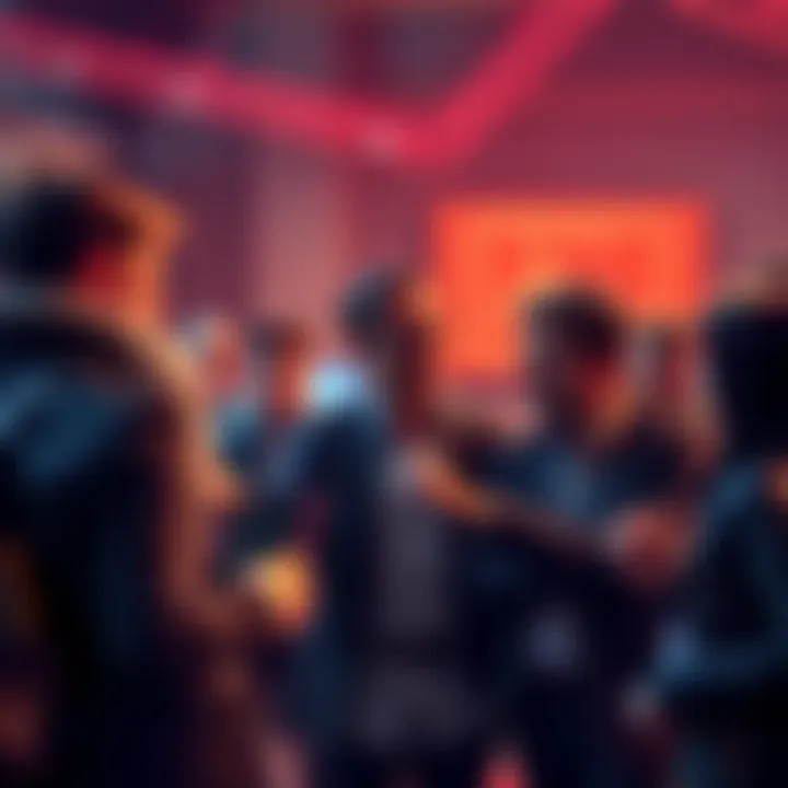 People discussing and looking for information about the crypto bonus in a group setting