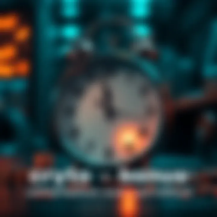 Crypto Bonus Uncertainty A clock showing various dates, symbolizing uncertainty about the delivery of the crypto bonus.