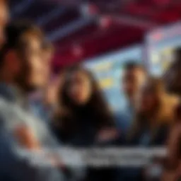 A group of people engaged in a discussion about the reliability of cryptocurrency betting platforms, showing mixed feelings and expressions of concern.