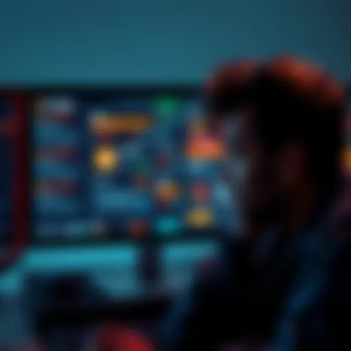 A graphic showing a person looking confused at a computer screen filled with bonus offers and terms, highlighting the complexity of cryptocurrency payouts.