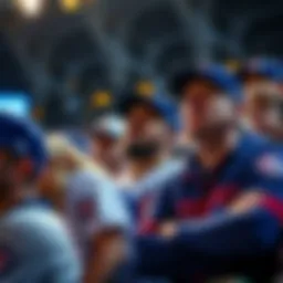 Frustrated Chicago Cubs fans showing their discontent at a game