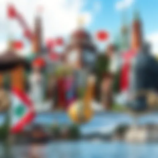 A collage showing traditional Ontario symbols, people in cultural attire, and iconic landscapes of the province.