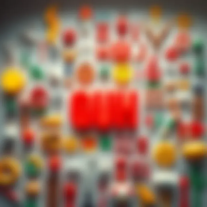 A collection of cultural symbols representing the meaning of Guh, displayed in various colors and styles.