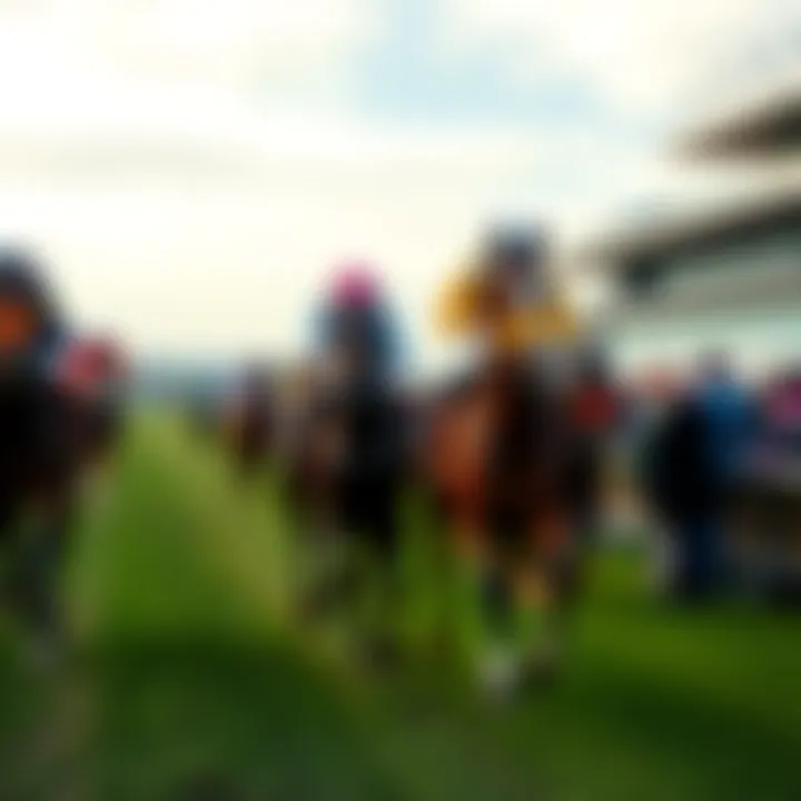 A racehorse named Mittens competing in the final race at Curragh, with spectators cheering in the background.
