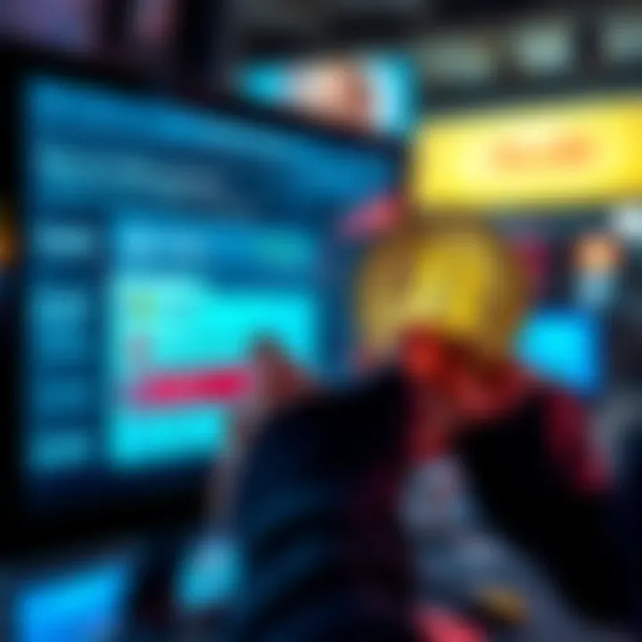 A person looking at a screen showing currency exchange options, with Litecoin not available, and other payment methods displayed