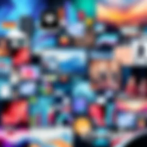 A collage showcasing various current trends and societal changes including technology, lifestyle, and community engagement.