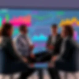 A team of experts discussing the application of CVData to generate True KO indices with charts and data visualizations in the background.
