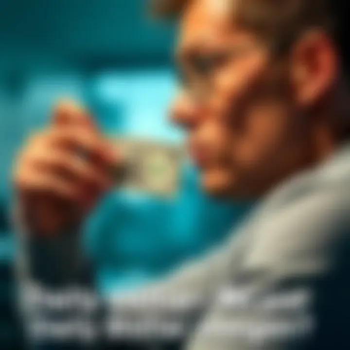 A person thinking about their Daily Dollar Bonus while holding a dollar bill