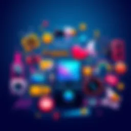 Colorful graphic showing various entertainment icons and news elements, representing trends in daily news on April 4, 2026