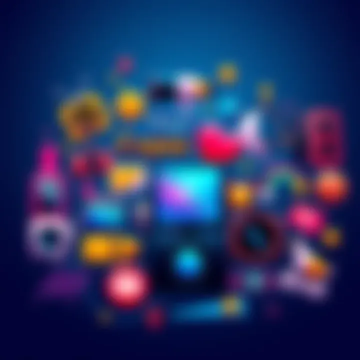 Colorful graphic showing various entertainment icons and news elements, representing trends in daily news on April 4, 2026