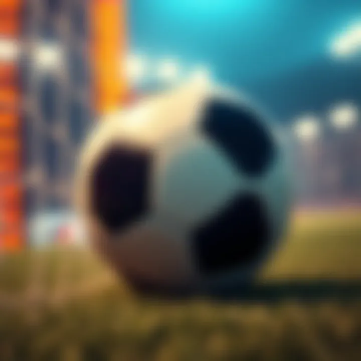 A graphic showing a soccer ball in front of betting odds, emphasizing betting strategies and tips.