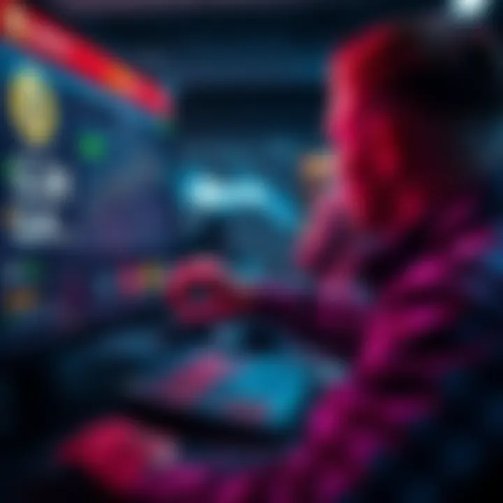 A person placing a small bet of one dollar on a betting platform, with potential winnings displayed on a screen