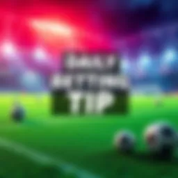 Daily Betting Tip A graphic showcasing a betting tip with odds ranging from -200 to +200, highlighting strategies for sports betting.