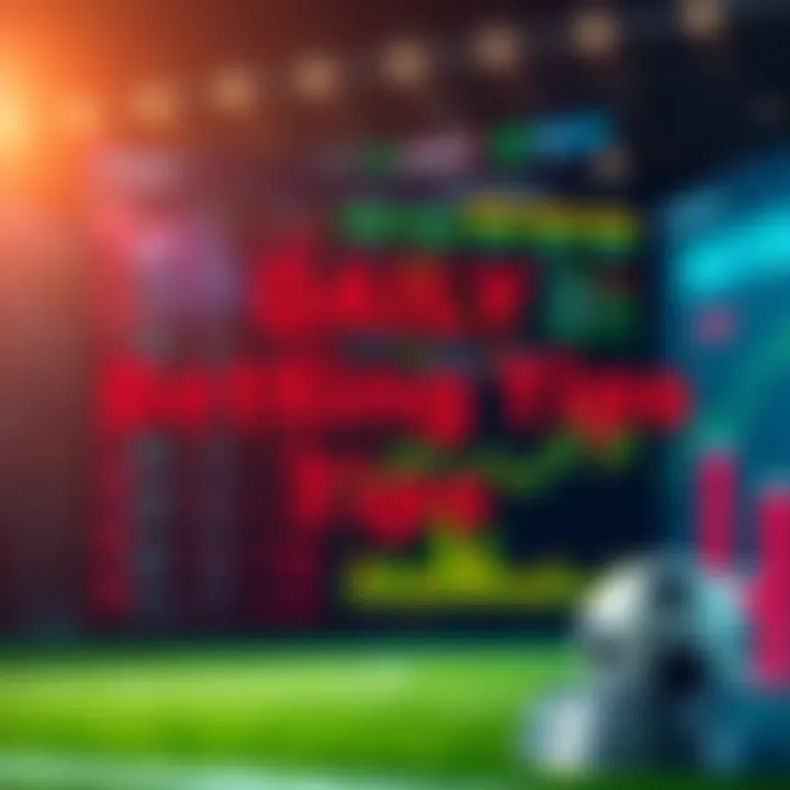 A graphic showing sports betting odds and charts, symbolizing tips for successful wagers.