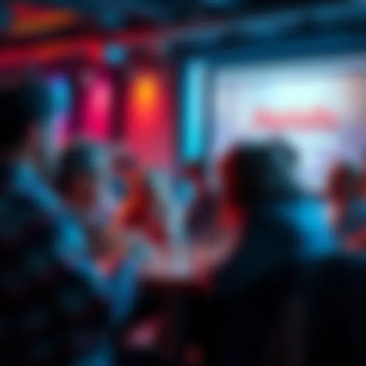 People sharing thoughts in a lively discussion forum