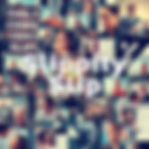 A collage of important events and trends affecting daily life, featuring news headlines and images of people in various activities.