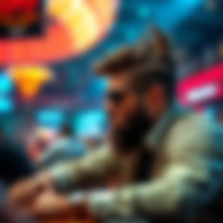 Dan Bilzerian risks 48 Big Blinds with K6o at the WSOP main event, showcasing his unique hairstyle