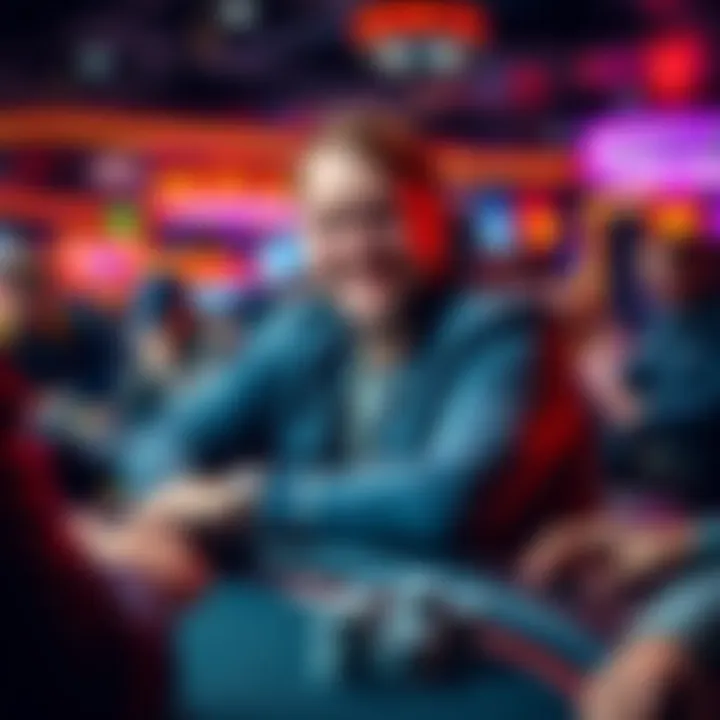Daniel Negreanu smiling while seated at a poker table during his debut at Hustler, surrounded by other players and poker chips