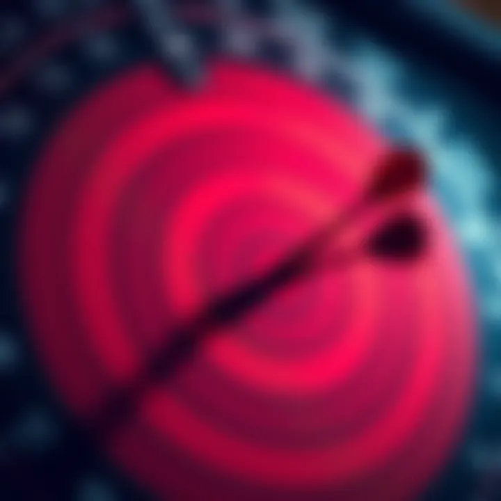 A dartboard with three darts hitting the target, representing achieving goals.