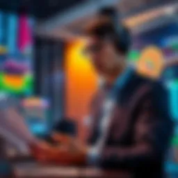 A data analyst presenting information about RNGs and RTP in US online casinos
