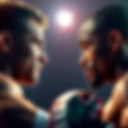 Davey Grant and Blackshear face off in an intense stare down before their upcoming fight.