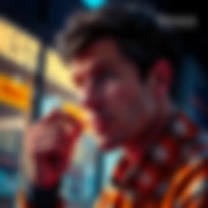 A person contemplating whether to restrict or donate resources, symbolizing the decision-making process in a thoughtful manner.