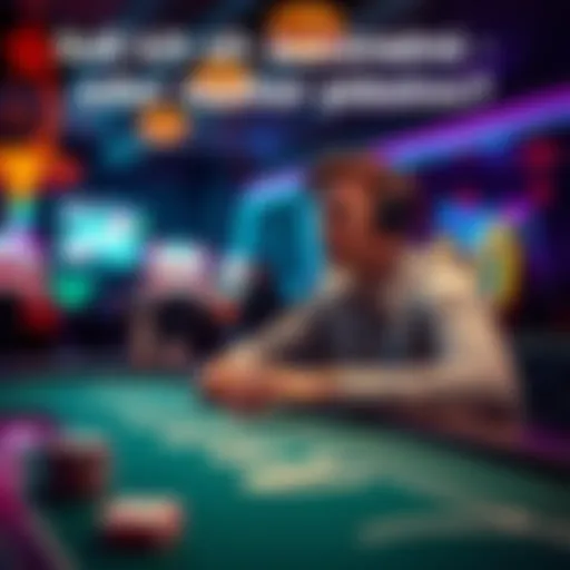 A person sitting at a gaming table, contemplating whether to cash out money or continue playing the game.