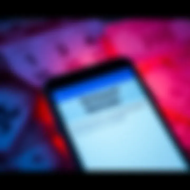 A close-up of a phone displaying a message about refund delays, surrounded by a calendar and money symbols.