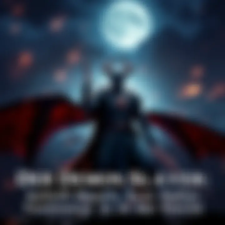 The Demon Slayer stands confidently, wielding a sword under a night sky, prepared for vengeance.