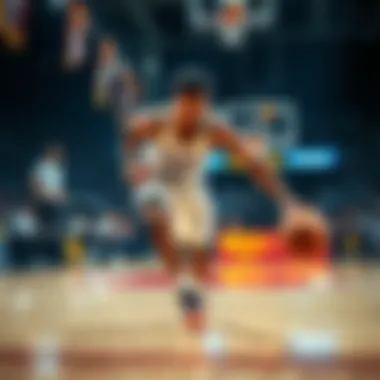 Derrick White dribbling the basketball during a game, showcasing his impressive moves.