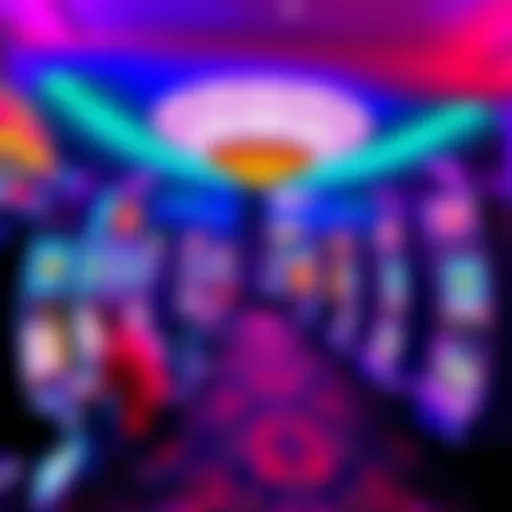 A vibrant scene showing players enjoying slot machines at Harrah's SoCal, aiming to achieve Diamond status during a rewards event.