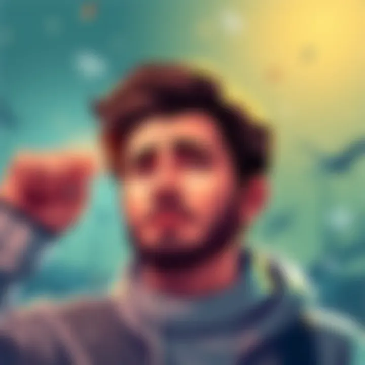 Illustration showing a person achieving goals with Diamond 25 tips