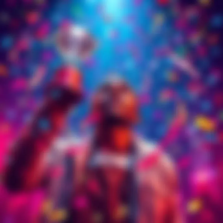 A person celebrating reaching Diamond Status with a trophy and confetti in January