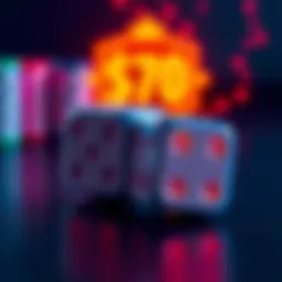 A pair of dice displaying a losing number combination, symbolizing gambling loss.