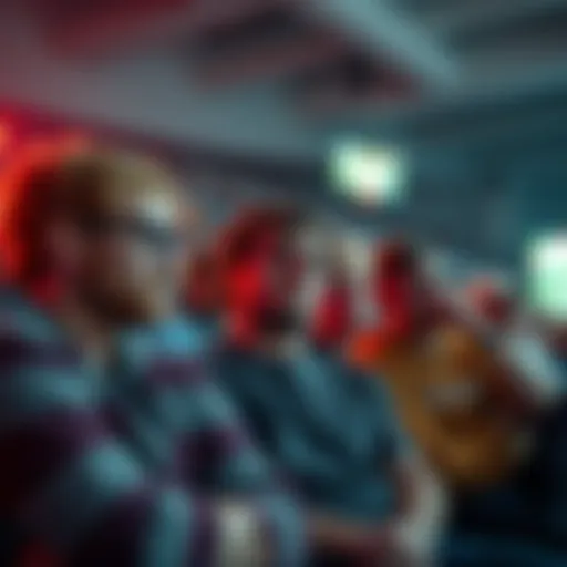 A group of frustrated fans watching a game on TV, displaying disappointment as their team underperforms.