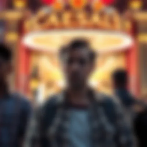 Disappointed guest at Caesars A customer looking dissatisfied while standing outside Caesars, comparing it to other hotels