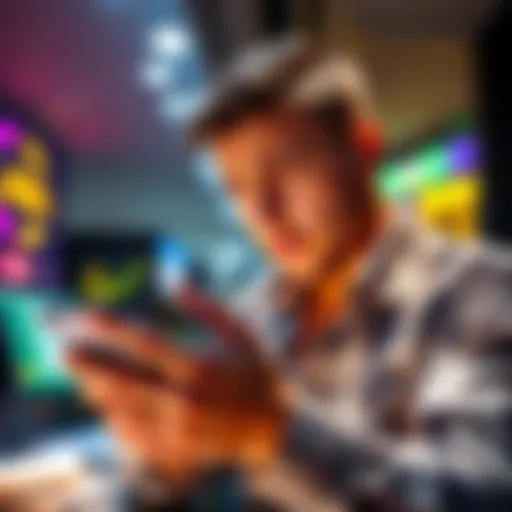 An investor looks frustrated while checking their phone after winning 1000x on an investment, showing $800 from an initial $20, despite a low payout of $0.08.