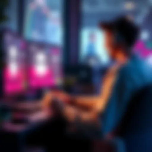 A person sitting at a computer, excitedly checking their earnings from a Discord server.
