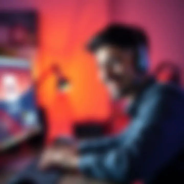 A person smiling while using a computer with Discord on the screen, showing profit gains.