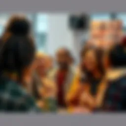 A group of diverse people engaged in a lively discussion about the Cant Stop It movement, expressing their opinions passionately.