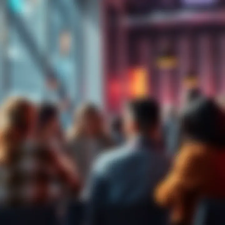 A group of people engaging in a lively discussion about current events