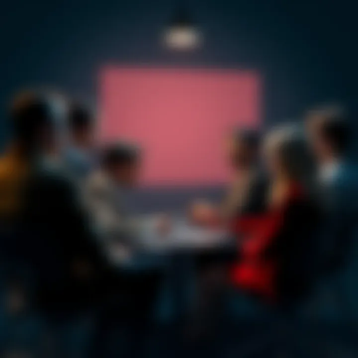 A group of people engaged in a serious discussion about various societal issues, brainstorming ideas and sharing perspectives.