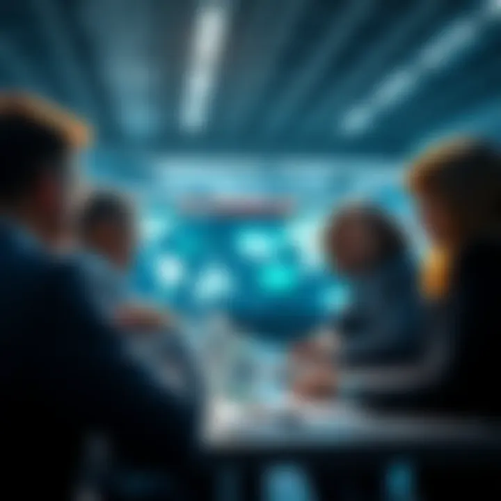 Group of people engaged in a discussion about upcoming industry changes