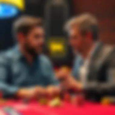 Josh Arieh and Chris Brewer debating the importance of bankroll management and gambling risks on Twitter
