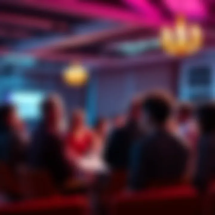 A group of diverse people sharing thoughts in a forum setting