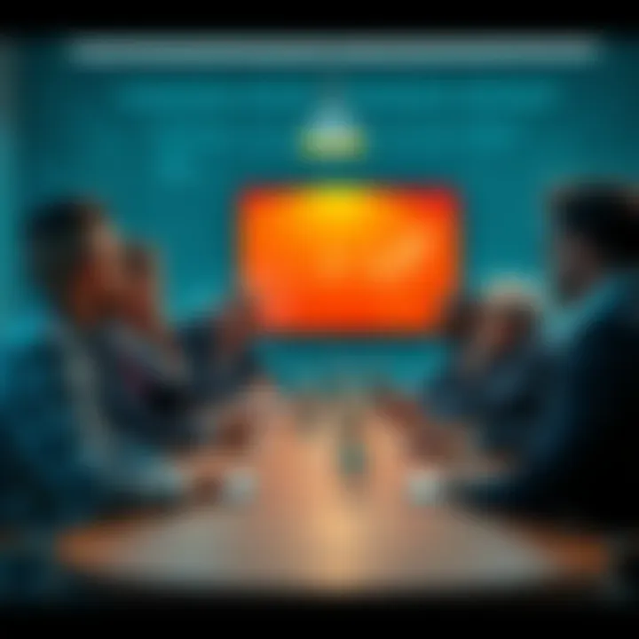 Group of people discussing safety topics at a table